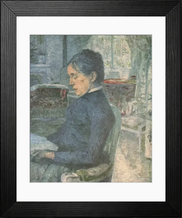 Framed Print : Portrait of the Artists Mother Reading, 1881, (1952). Creator: Henri de Toulouse-Lautrec Framed Print : Portrait of the Artists Mother Reading, 1881, (1952). Creator: Henri de Toulouse-Lautrec