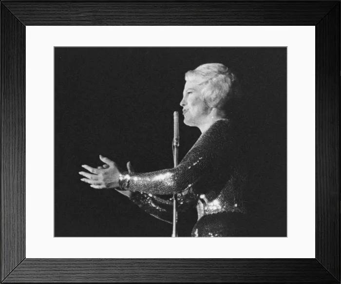 Framed Print : Peggy Lee, Pigalle Club, Piccadilly, St Jamess, London, 1961. Creator: Brian Foskett Framed Print : Peggy Lee, Pigalle Club, Piccadilly, St Jamess, London, 1961. Creator: Brian Foskett