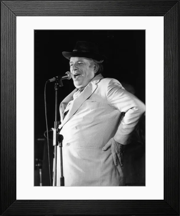 Framed Print : George Melly, Soho Jazz Festival, London, 1993. Creator: Brian Foskett Framed Print : George Melly, Soho Jazz Festival, London, 1993. Creator: Brian Foskett