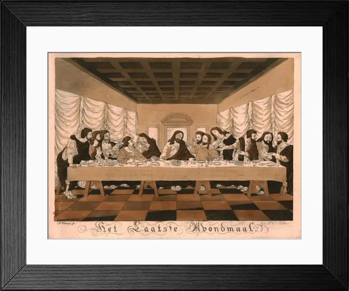 Framed Print : The Last Supper. Creator: Wienink