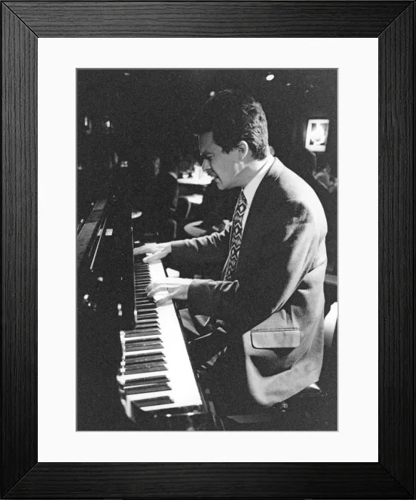 Framed Print : Dave Newton, unknown venue, c1995. Creator: Brian Foskett Framed Print : Dave Newton, unknown venue, c1995. Creator: Brian Foskett