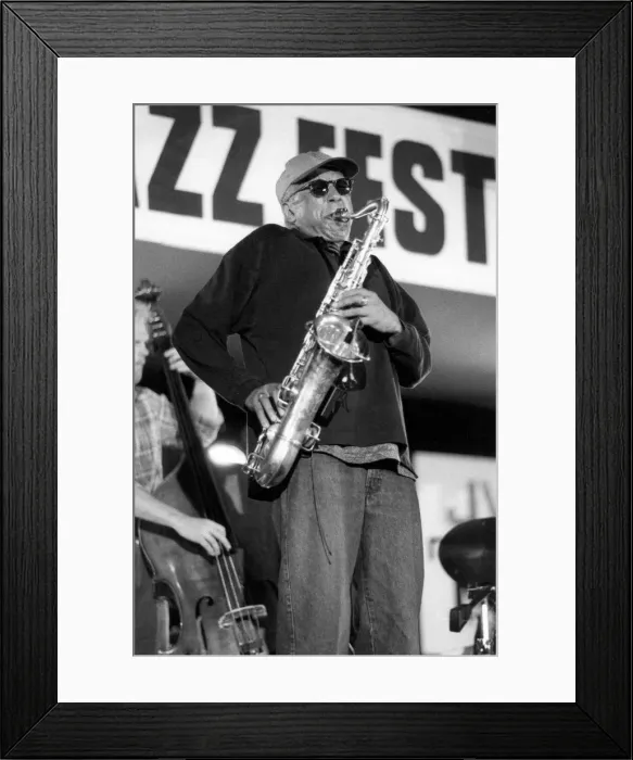 Framed Print : Charles Lloyd, North Sea Jazz Festival, The Hague, Netherlands, c1993. Creator: Brian Foskett Framed Print : Charles Lloyd, North Sea Jazz Festival, The Hague, Netherlands, c1993. Creator: Brian Foskett