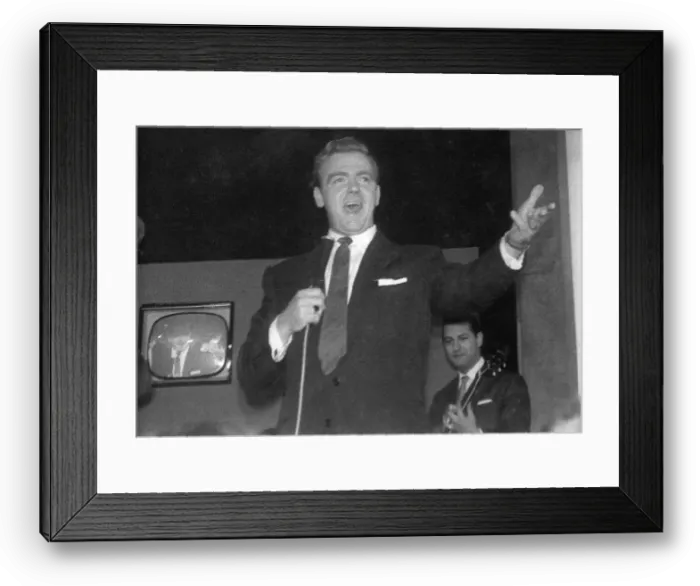 Framed Print : David Whitfield, Earls Court Radio Show, London, 1959. Creator: Brian Foskett Framed Print : David Whitfield, Earls Court Radio Show, London, 1959. Creator: Brian Foskett