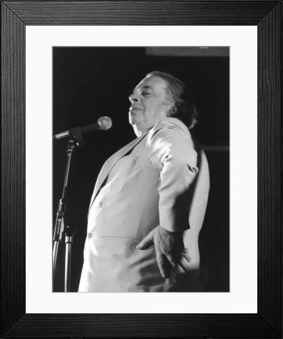 Framed Print : George Melly, Soho Jazz Festival, London, 1993. Creator: Brian Foskett Framed Print : George Melly, Soho Jazz Festival, London, 1993. Creator: Brian Foskett