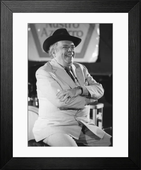 Framed Print : George Melly, Soho Jazz Festival, London, 1993. Creator: Brian Foskett Framed Print : George Melly, Soho Jazz Festival, London, 1993. Creator: Brian Foskett