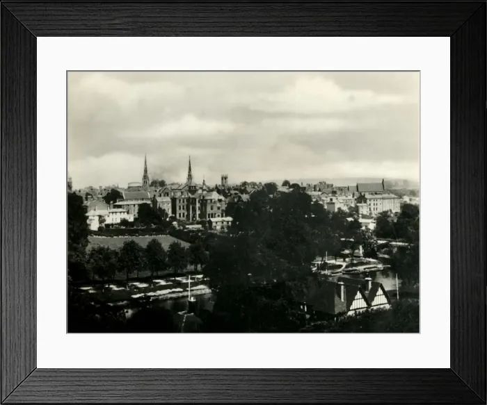 Framed Print : Shrewsbury from the Schools, c1920s. Creator: Unknown Framed Print : Shrewsbury from the Schools, c1920s. Creator: Unknown