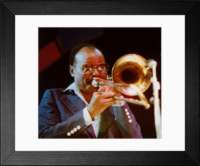 Framed Print : Clark Terry, c1980. Creator: Brian Foskett Framed Print : Clark Terry, c1980. Creator: Brian Foskett