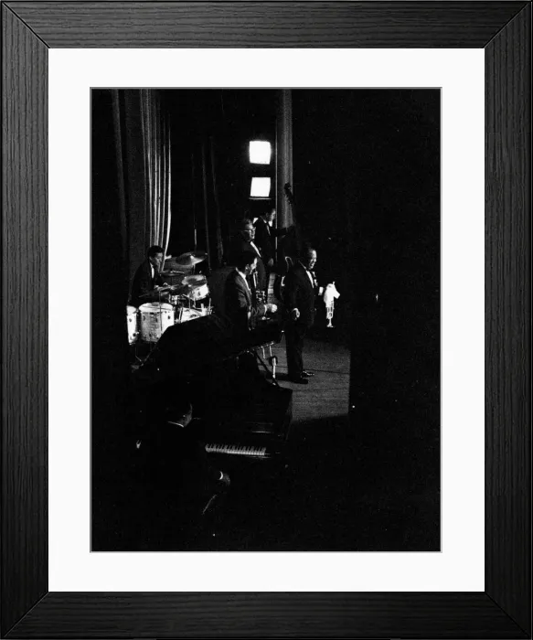 Framed Print : Louis Armstrong and All Stars on stage, Finsbury Park Astoria, 1962. Creator: Brian Foskett Framed Print : Louis Armstrong and All Stars on stage, Finsbury Park Astoria, 1962. Creator: Brian Foskett