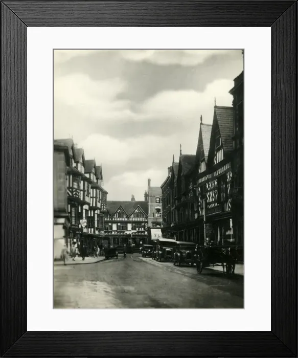 Framed Print : High Street, Shrewsbury, c1920s. Creator: Unknown Framed Print : High Street, Shrewsbury, c1920s. Creator: Unknown