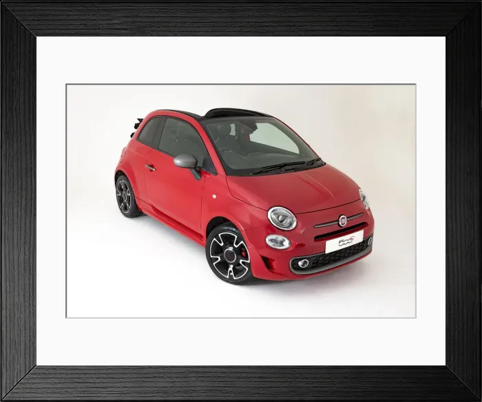 Framed Print : 2017 Fiat 500C. Creator: Unknown Framed Print : 2017 Fiat 500C. Creator: Unknown