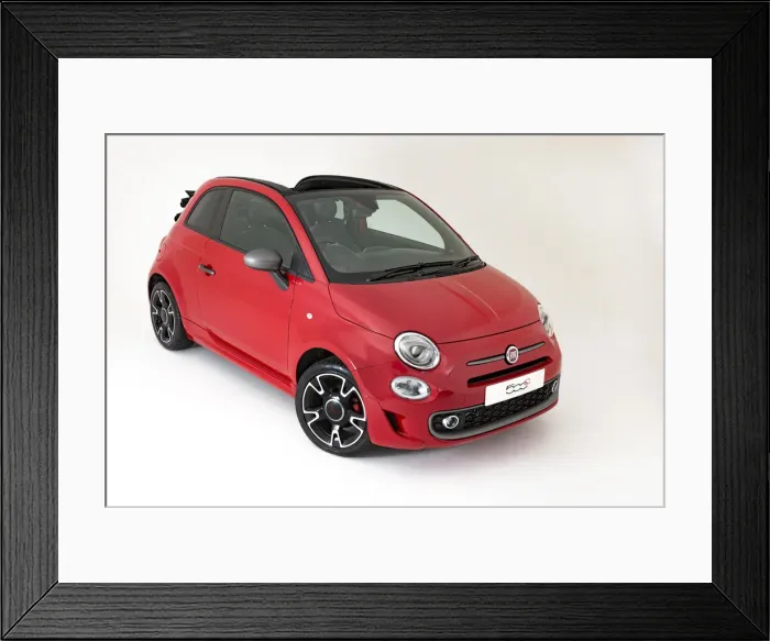Framed Print : 2017 Fiat 500C. Creator: Unknown Framed Print : 2017 Fiat 500C. Creator: Unknown