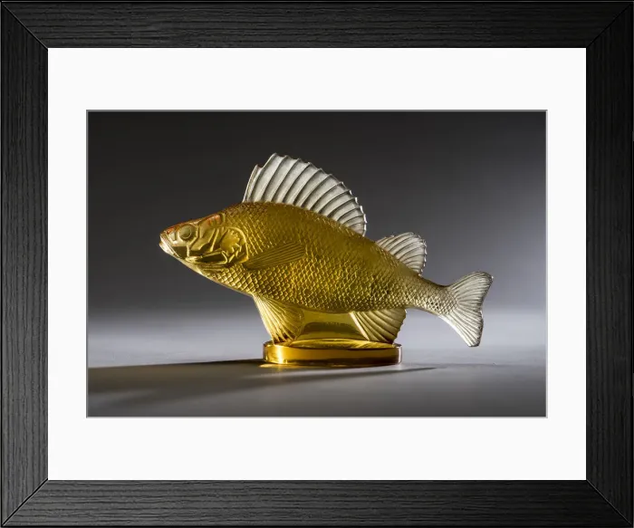 Framed Print : Perche amber Lalique mascot. Creator: Unknown Framed Print : Perche amber Lalique mascot. Creator: Unknown