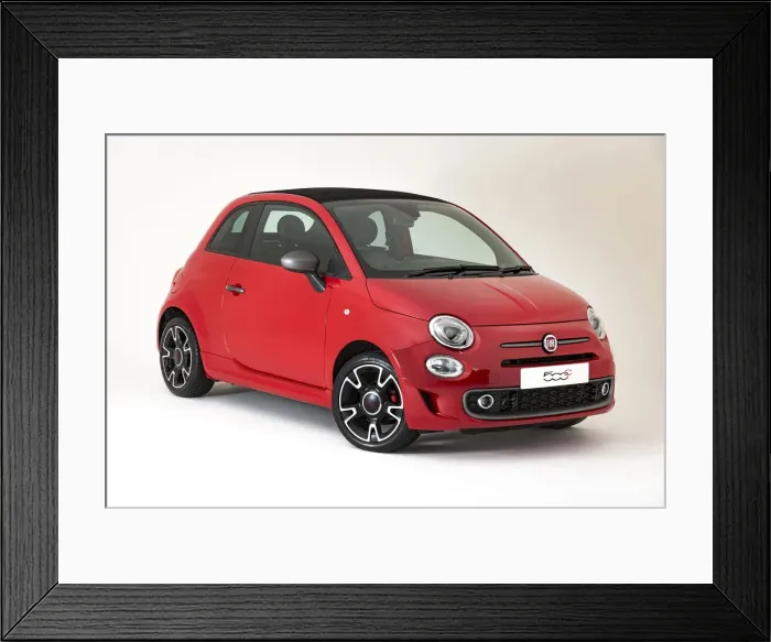 Framed Print : 2017 Fiat 500C. Creator: Unknown Framed Print : 2017 Fiat 500C. Creator: Unknown