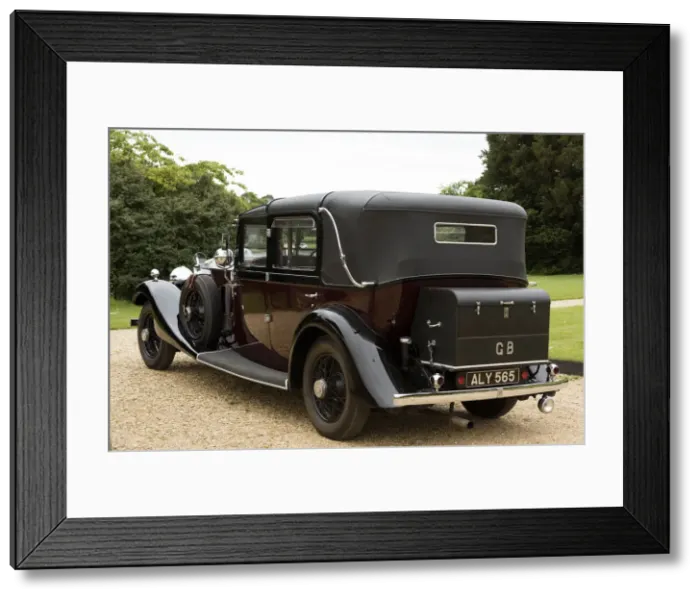 Framed Print : 1933 Rolls Royce Phantom II Sedanca de Ville by Barker. Creator: Unknown Framed Print : 1933 Rolls Royce Phantom II Sedanca de Ville by Barker. Creator: Unknown