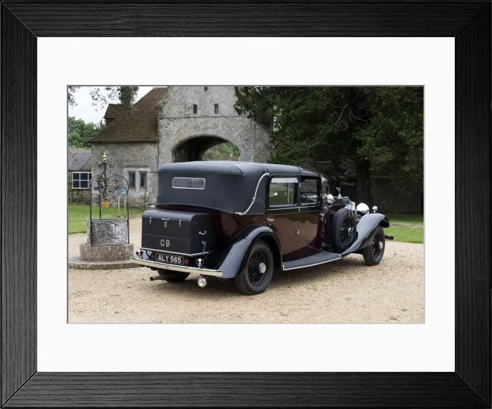 Framed Print : 1933 Rolls Royce Phantom II Sedanca de Ville by Barker. Creator: Unknown Framed Print : 1933 Rolls Royce Phantom II Sedanca de Ville by Barker. Creator: Unknown