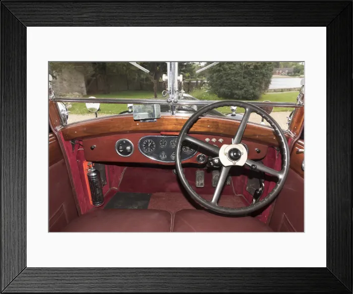 Framed Print : 1933 Rolls Royce Phantom II Sedanca de Ville by Barker. Creator: Unknown Framed Print : 1933 Rolls Royce Phantom II Sedanca de Ville by Barker. Creator: Unknown