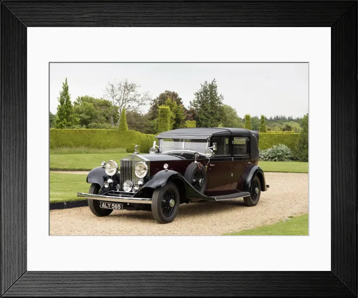 Framed Print : 1933 Rolls Royce Phantom II Sedanca de Ville by Barker. Creator: Unknown Framed Print : 1933 Rolls Royce Phantom II Sedanca de Ville by Barker. Creator: Unknown