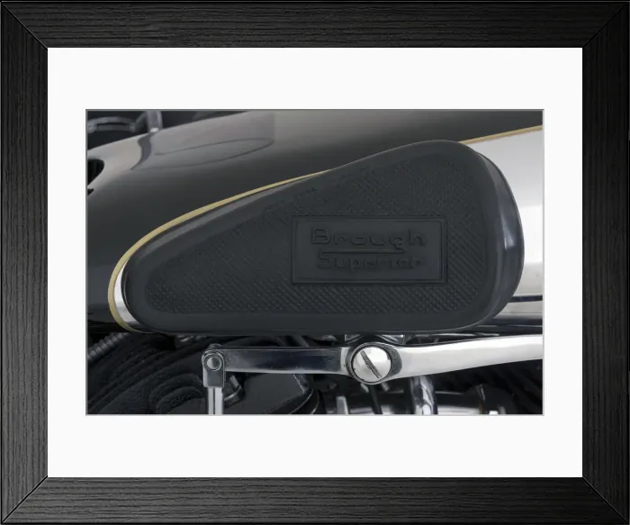 Framed Print : 1936 Brough Superior 11-50 Special Combination. Creator: Unknown Framed Print : 1936 Brough Superior 11-50 Special Combination. Creator: Unknown