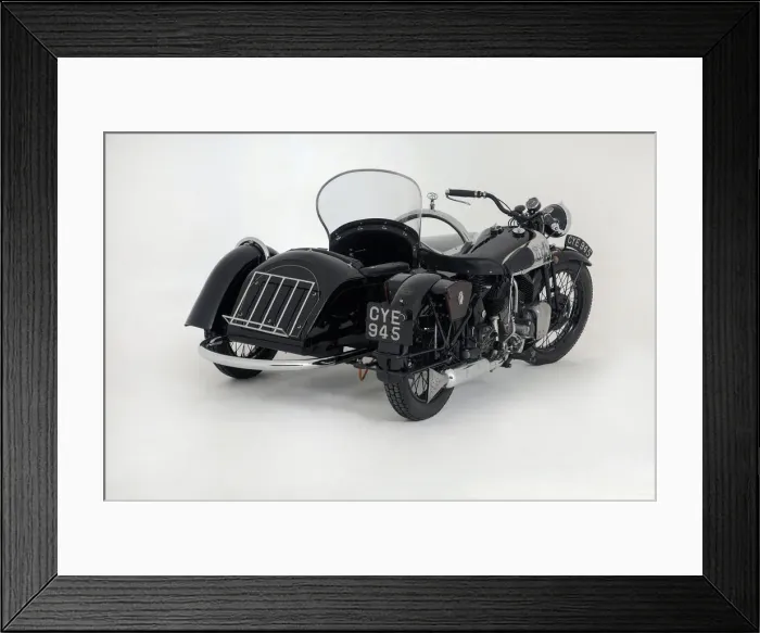 Framed Print : 1936 Brough Superior 11-50 Special Combination. Creator: Unknown