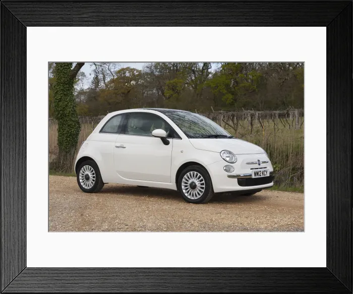 Framed Print : 2012 Fiat 500. Creator: Unknown Framed Print : 2012 Fiat 500. Creator: Unknown