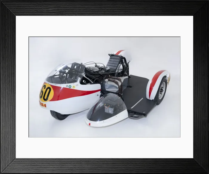 Framed Print : 1964 Kirby BSA Sidecar outfit. Creator: Unknown Framed Print : 1964 Kirby BSA Sidecar outfit. Creator: Unknown