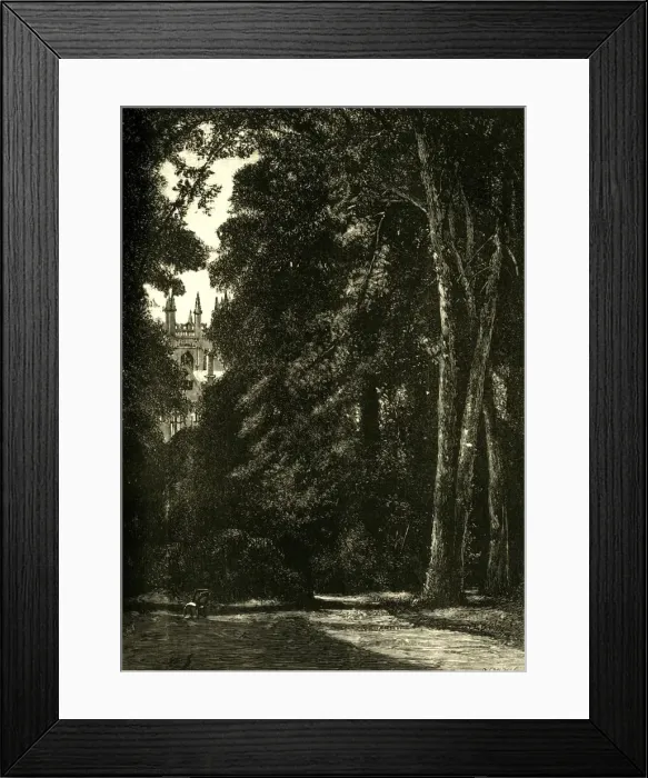 Framed Print : The Tower of Merton, from the Garden, 1898. Creator: Unknown Framed Print : The Tower of Merton, from the Garden, 1898. Creator: Unknown