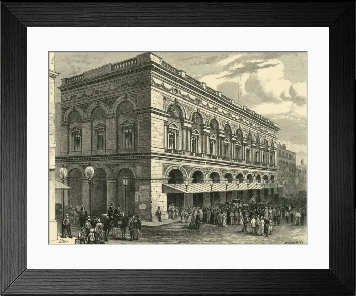 Framed Print : Free Trade Hall, Manchester, 1898. Creator: Unknown Framed Print : Free Trade Hall, Manchester, 1898. Creator: Unknown
