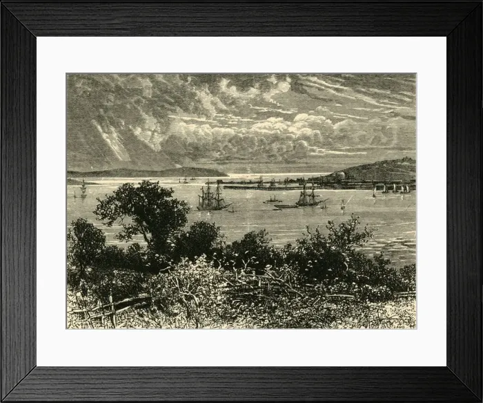 Framed Print : Falmouth Harbour, 1898. Creator: Unknown Framed Print : Falmouth Harbour, 1898. Creator: Unknown
