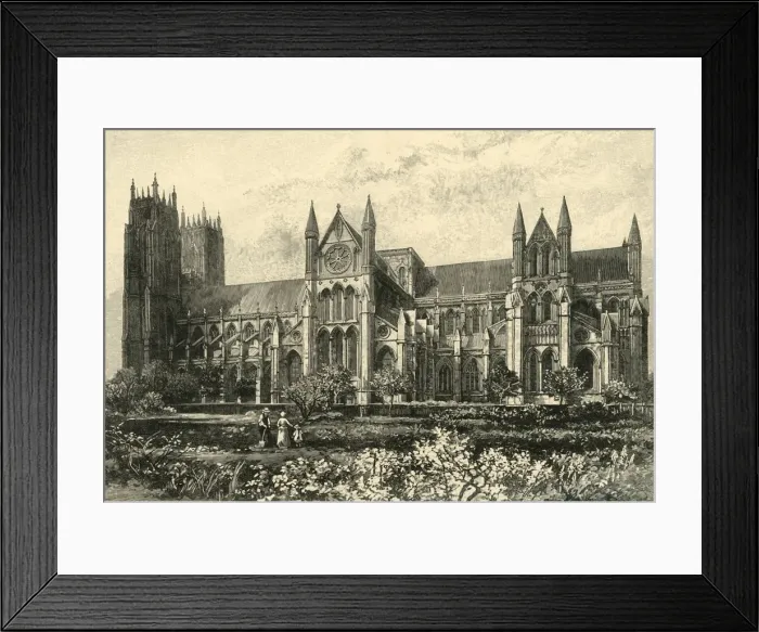 Framed Print : Beverley Minster, 1898. Creator: Unknown Framed Print : Beverley Minster, 1898. Creator: Unknown