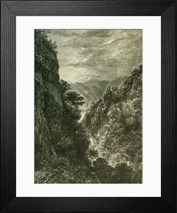 Framed Print : Ebbor Gorge, 1898. Creator: Unknown Framed Print : Ebbor Gorge, 1898. Creator: Unknown