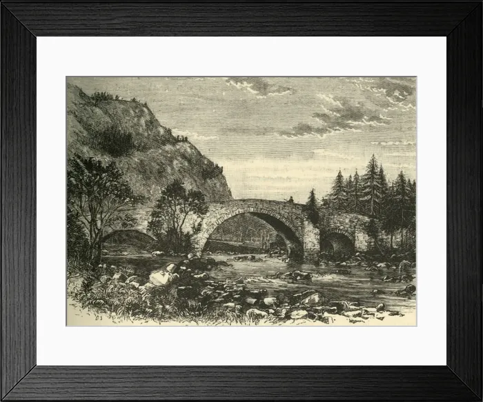 Framed Print : Old Bridge at Invercauld, 1898. Creator: Unknown Framed Print : Old Bridge at Invercauld, 1898. Creator: Unknown