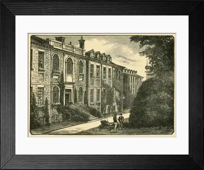 Framed Print : The Old House, from the Masters Garden, 1898. Creator: Unknown Framed Print : The Old House, from the Masters Garden, 1898. Creator: Unknown