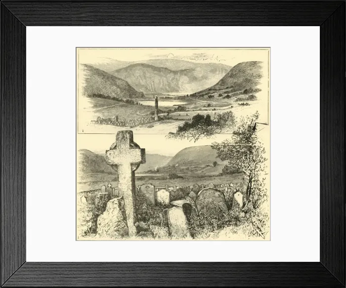 Framed Print : 1. The Valley of Glendalough. 2. In Glendalough. 1898. Creator: Unknown Framed Print : 1. The Valley of Glendalough. 2. In Glendalough. 1898. Creator: Unknown