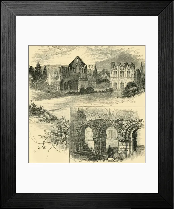 Framed Print : Ruins of Wenlock Priory, 1898. Creator: Unknown Framed Print : Ruins of Wenlock Priory, 1898. Creator: Unknown