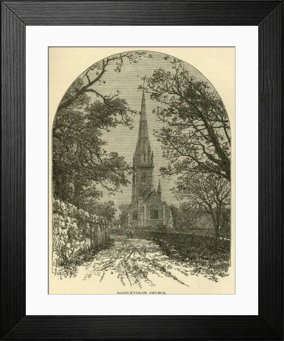 Framed Print : Bodelwyddan Church, 1898. Creator: Unknown Framed Print : Bodelwyddan Church, 1898. Creator: Unknown