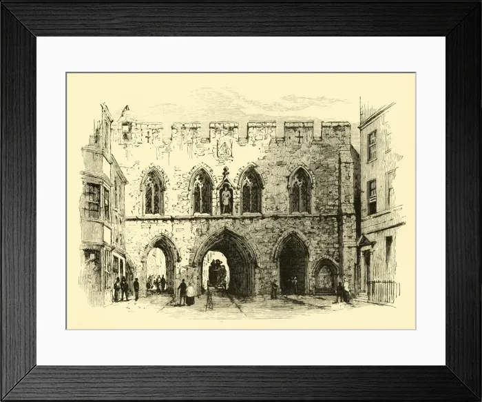 Framed Print : Bar Gate, South Side, 1898. Creator: Unknown Framed Print : Bar Gate, South Side, 1898. Creator: Unknown
