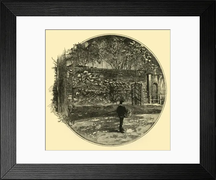 Framed Print : The Roman Wall at Dorchester, 1898. Creator: Unknown Framed Print : The Roman Wall at Dorchester, 1898. Creator: Unknown