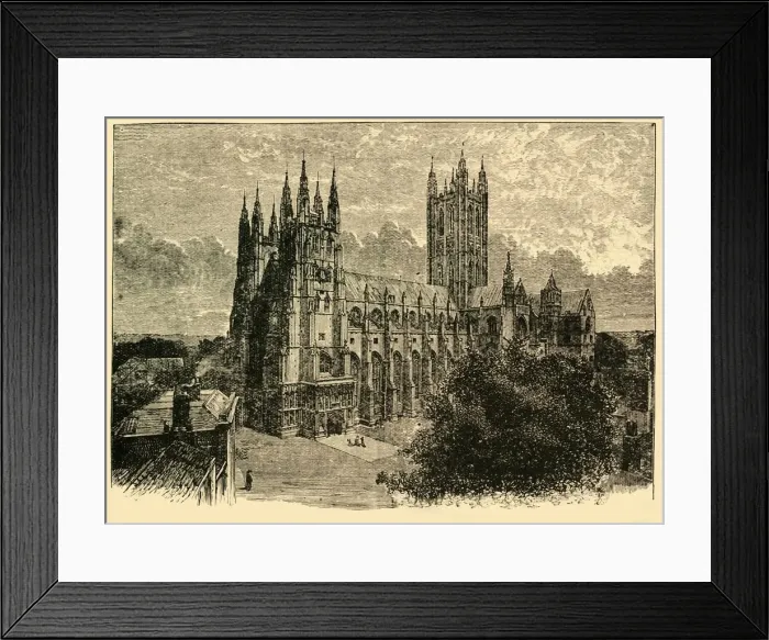 Framed Print : The Cathedral from the South-West, 1898. Creator: Unknown Framed Print : The Cathedral from the South-West, 1898. Creator: Unknown