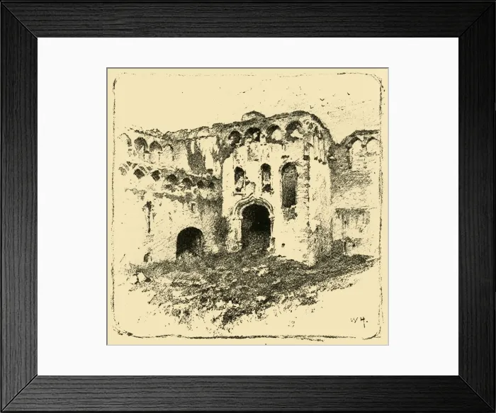 Framed Print : Ruins of the Bishops Palace, 1898. Creator: Unknown