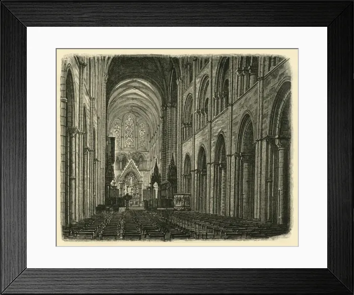 Framed Print : Interior of Chichester Cathedral, Looking East, 1898. Creator: Unknown Framed Print : Interior of Chichester Cathedral, Looking East, 1898. Creator: Unknown