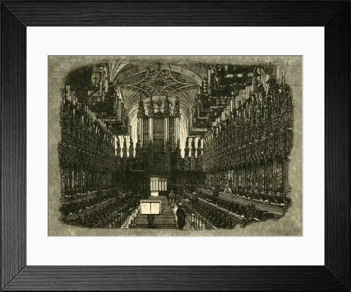 Framed Print : St. Georges Chapel, Windsor, 1898. Creator: Unknown Framed Print : St. Georges Chapel, Windsor, 1898. Creator: Unknown