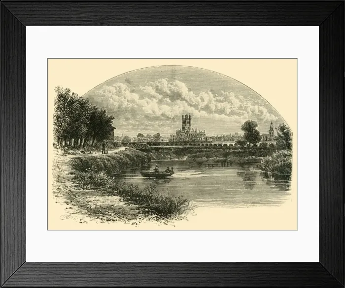 Framed Print : Gloucester, from the North-West, 1898. Creator: Unknown Framed Print : Gloucester, from the North-West, 1898. Creator: Unknown