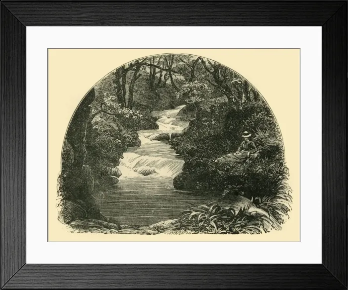 Framed Print : Bagworthy Waterslide, 1898. Creator: Unknown Framed Print : Bagworthy Waterslide, 1898. Creator: Unknown