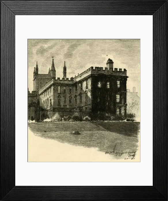 Framed Print : New College, from the Gardens, 1898. Creator: Unknown Framed Print : New College, from the Gardens, 1898. Creator: Unknown