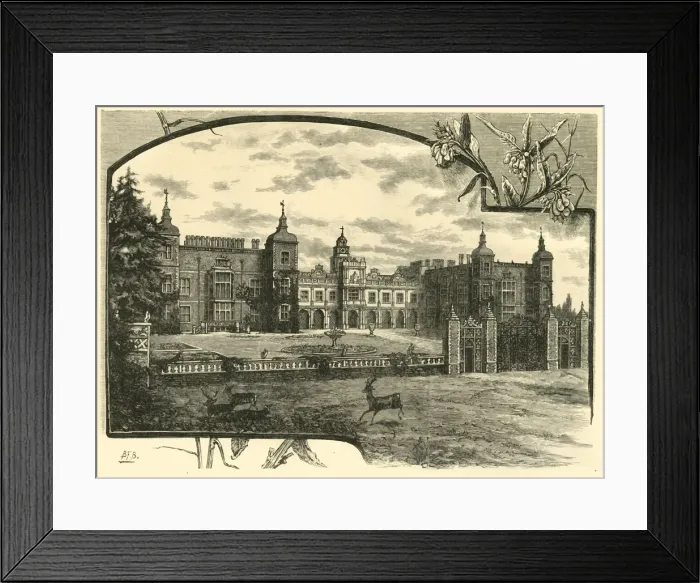 Framed Print : Front of Hatfield House, 1898. Creator: Unknown Framed Print : Front of Hatfield House, 1898. Creator: Unknown