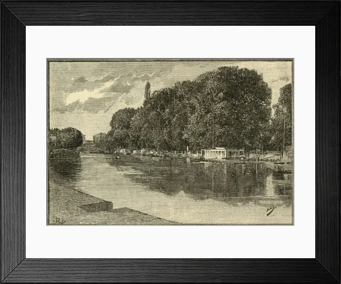 Framed Print : The Barges, 1898. Creator: Unknown Framed Print : The Barges, 1898. Creator: Unknown