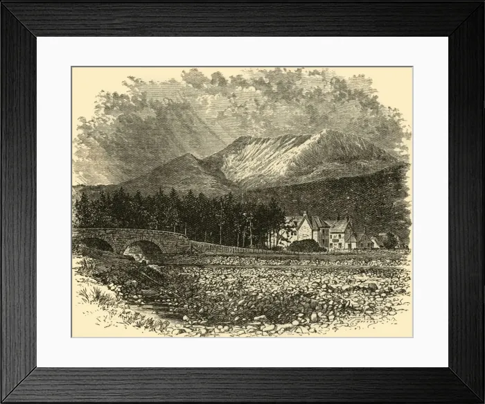 Framed Print : Ben Bay and Kinlochewe Hotel, 1898. Creator: Unknown Framed Print : Ben Bay and Kinlochewe Hotel, 1898. Creator: Unknown
