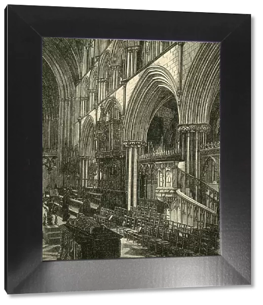 The Choir of Worcester Cathedral, 1898. Creator: Unknown
