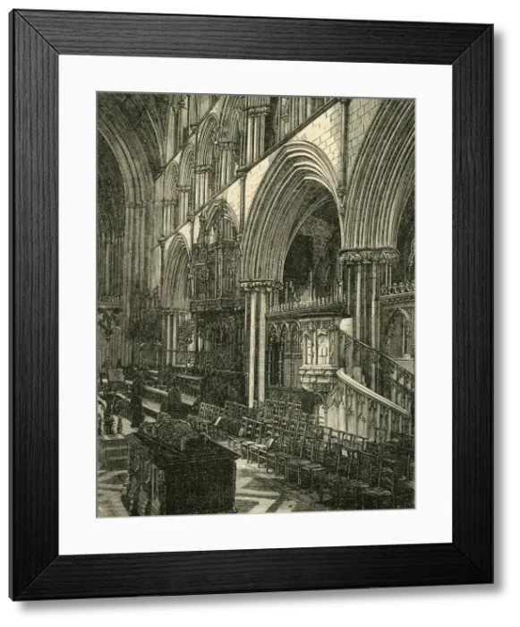 Framed Print : The Choir of Worcester Cathedral, 1898. Creator: Unknown Framed Print : The Choir of Worcester Cathedral, 1898. Creator: Unknown
