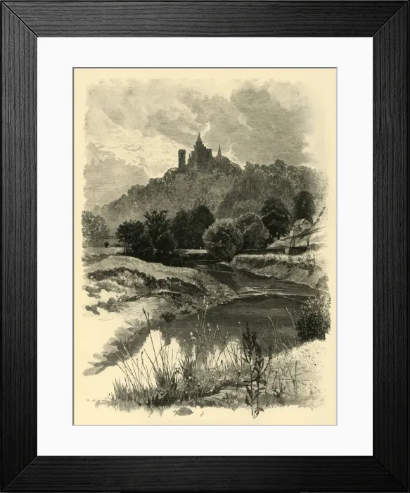 Framed Print : On the Churnet, near Alton Towers, 1898. Creator: Unknown Framed Print : On the Churnet, near Alton Towers, 1898. Creator: Unknown